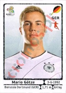 242 Mario Götze – UEFA Euro Poland-Ukraine 2012 Panini