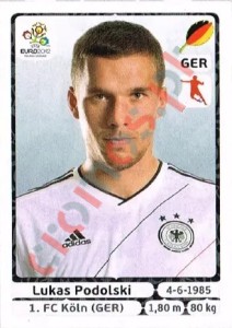 244 Lukas Podolski – UEFA Euro Poland-Ukraine 2012 Panini