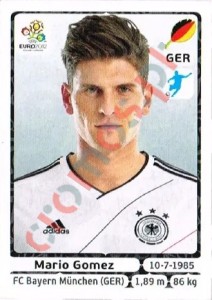 248 Mario Gomez – UEFA Euro Poland-Ukraine 2012 Panini