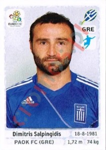 101 Dimitris Salpingidis – UEFA Euro Poland-Ukraine 2012 Panini