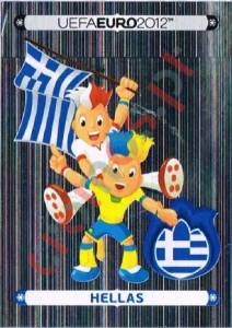 78 Official Mascot - Hellas – UEFA Euro Poland-Ukraine 2012 Panini