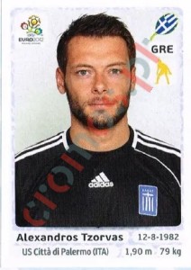 84 Alexandros Tzorvas – UEFA Euro Poland-Ukraine 2012 Panini