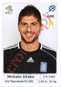85 Michalis Sifakis – UEFA Euro Poland-Ukraine 2012 Panini