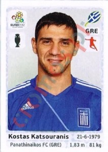 95 Kostas Katsouranis – UEFA Euro Poland-Ukraine 2012 Panini