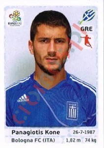 96 Panagiotis Kone – UEFA Euro Poland-Ukraine 2012 Panini