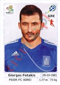 98 Giorgos Fotakis – UEFA Euro Poland-Ukraine 2012 Panini