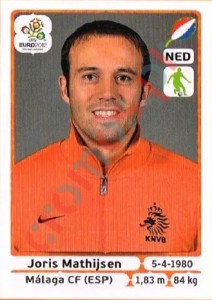 174 Joris Mathijsen – UEFA Euro Poland-Ukraine 2012 Panini
