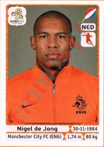 179 Nigel de Jong – UEFA Euro Poland-Ukraine 2012 Panini