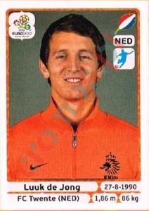187 Luuk de Jong – UEFA Euro Poland-Ukraine 2012 Panini