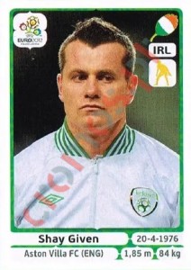 345 Shay Given – UEFA Euro Poland-Ukraine 2012 Panini
