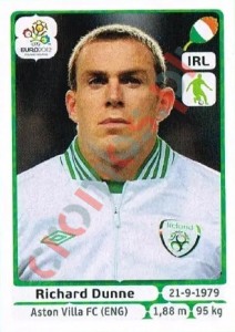 347 Richard Dunne – UEFA Euro Poland-Ukraine 2012 Panini