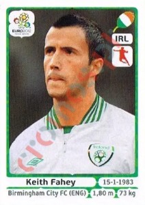 353 Keith Fahey – UEFA Euro Poland-Ukraine 2012 Panini