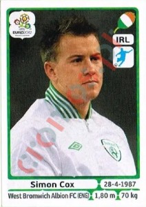 361 Simon Cox – UEFA Euro Poland-Ukraine 2012 Panini