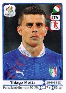 326 Thiago Motta – UEFA Euro Poland-Ukraine 2012 Panini