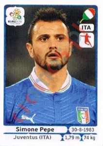 330 Simone Pepe – UEFA Euro Poland-Ukraine 2012 Panini