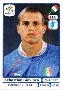 331 Sebastian Giovinco – UEFA Euro Poland-Ukraine 2012 Panini