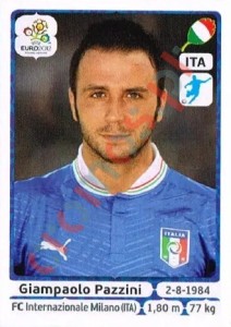 334 Giampaolo Pazzini – UEFA Euro Poland-Ukraine 2012 Panini