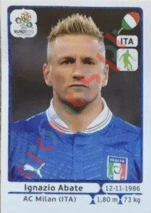 EX-IA Ignazio Abate (320x) – UEFA Euro Poland-Ukraine 2012 Panini