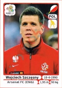 55 Wojciech Szczęsny – UEFA Euro Poland-Ukraine 2012 Panini