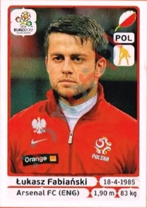 56 Lukasz Fabiański – UEFA Euro Poland-Ukraine 2012 Panini