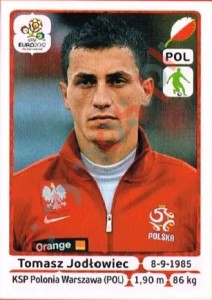 62 Tomasz Jodłowiec – UEFA Euro Poland-Ukraine 2012 Panini