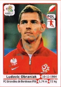 71 Ludovic Obraniak – UEFA Euro Poland-Ukraine 2012 Panini