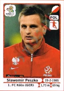 72 Sławomir Peszko – UEFA Euro Poland-Ukraine 2012 Panini