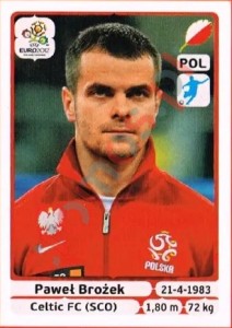 73 Paweł Brożek – UEFA Euro Poland-Ukraine 2012 Panini
