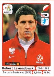 74 Robert Lewandowski – UEFA Euro Poland-Ukraine 2012 Panini
