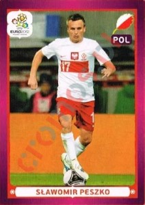 76 Sławomir Peszko – UEFA Euro Poland-Ukraine 2012 Panini