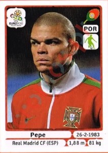 261 Pepe – UEFA Euro Poland-Ukraine 2012 Panini