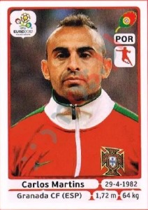 268 Carlos Martins – UEFA Euro Poland-Ukraine 2012 Panini