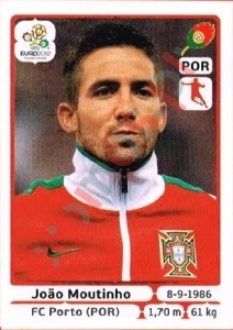 269 João Moutinho – UEFA Euro Poland-Ukraine 2012 Panini