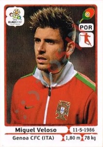 270 Miguel Veloso – UEFA Euro Poland-Ukraine 2012 Panini