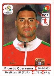 273 Ricardo Quaresma – UEFA Euro Poland-Ukraine 2012 Panini