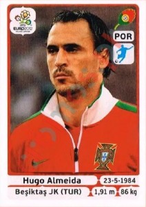 275 Hugo Almeida – UEFA Euro Poland-Ukraine 2012 Panini