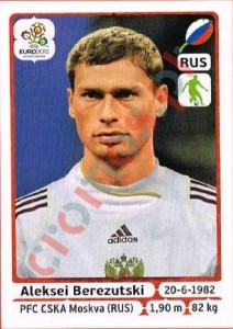117 Aleksei Berezutski – UEFA Euro Poland-Ukraine 2012 Panini