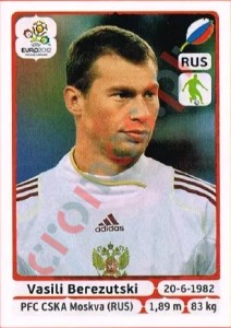 118 Vasili Berezutski – UEFA Euro Poland-Ukraine 2012 Panini