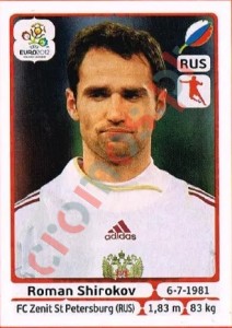 122 Roman Shirokov – UEFA Euro Poland-Ukraine 2012 Panini