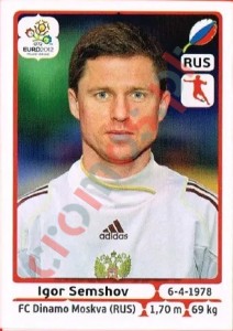 123 Igor Semshov – UEFA Euro Poland-Ukraine 2012 Panini