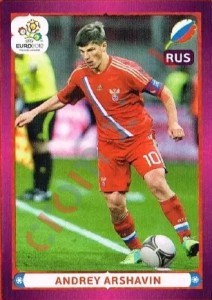134 Andrey Arshavin – UEFA Euro Poland-Ukraine 2012 Panini