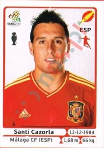 300 Santi Cazorla – UEFA Euro Poland-Ukraine 2012 Panini