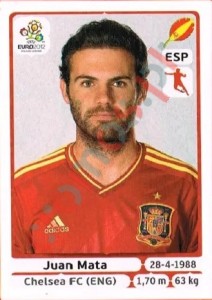 301 Juan Mata – UEFA Euro Poland-Ukraine 2012 Panini