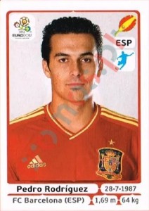 303 Pedro Rodríguez – UEFA Euro Poland-Ukraine 2012 Panini