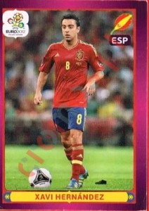 308 Xavi Hernández – UEFA Euro Poland-Ukraine 2012 Panini