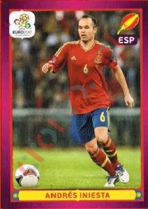 309 Andrés Iniesta – UEFA Euro Poland-Ukraine 2012 Panini