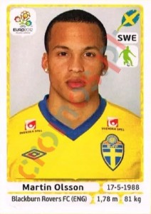438 Martin Olsson – UEFA Euro Poland-Ukraine 2012 Panini
