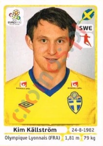 442 Kim Källström – UEFA Euro Poland-Ukraine 2012 Panini