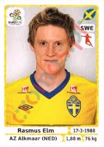 443 Rasmus Elm – UEFA Euro Poland-Ukraine 2012 Panini