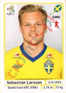 444 Sebastian Larsson – UEFA Euro Poland-Ukraine 2012 Panini
